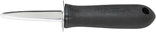 Winco Black Stainless Steel Oyster/Clam Knife, Soft Grip Handle | Dishwasher safe, Soft grip handle, NSF certified, Restaurant service