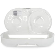 Summit Bath Tissue Dispenser by San Jamar – 9", Plastic, White/Clear, Model R4070WHCL