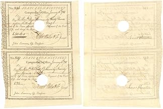 Uncut Pair both Signed by Oliver Wolcott Jr. - Issued to Roger Sherman and William S. Johnson - January 6, 1788 dated Pay Orders