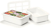 Coldmaster 6" Deep Insulated Food Pan with Organizer by Carlisle FoodService Products – Full-Size, 24.1 quarts, Plastic, White, Model CM104902