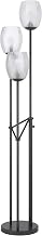 Cal Lighting BO-3131FL 60W X 3 Oconto Metal Floor Lamp with Patterned Glass Shades.