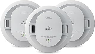 Kidde Smoke Detector, 10-Year Battery-Powered, 20SD10, 3 Pack | No Battery Replacements or Low Battery Chirps, LED Status Lights & 85 dB Alarm, Ideal for Homes and Apartments