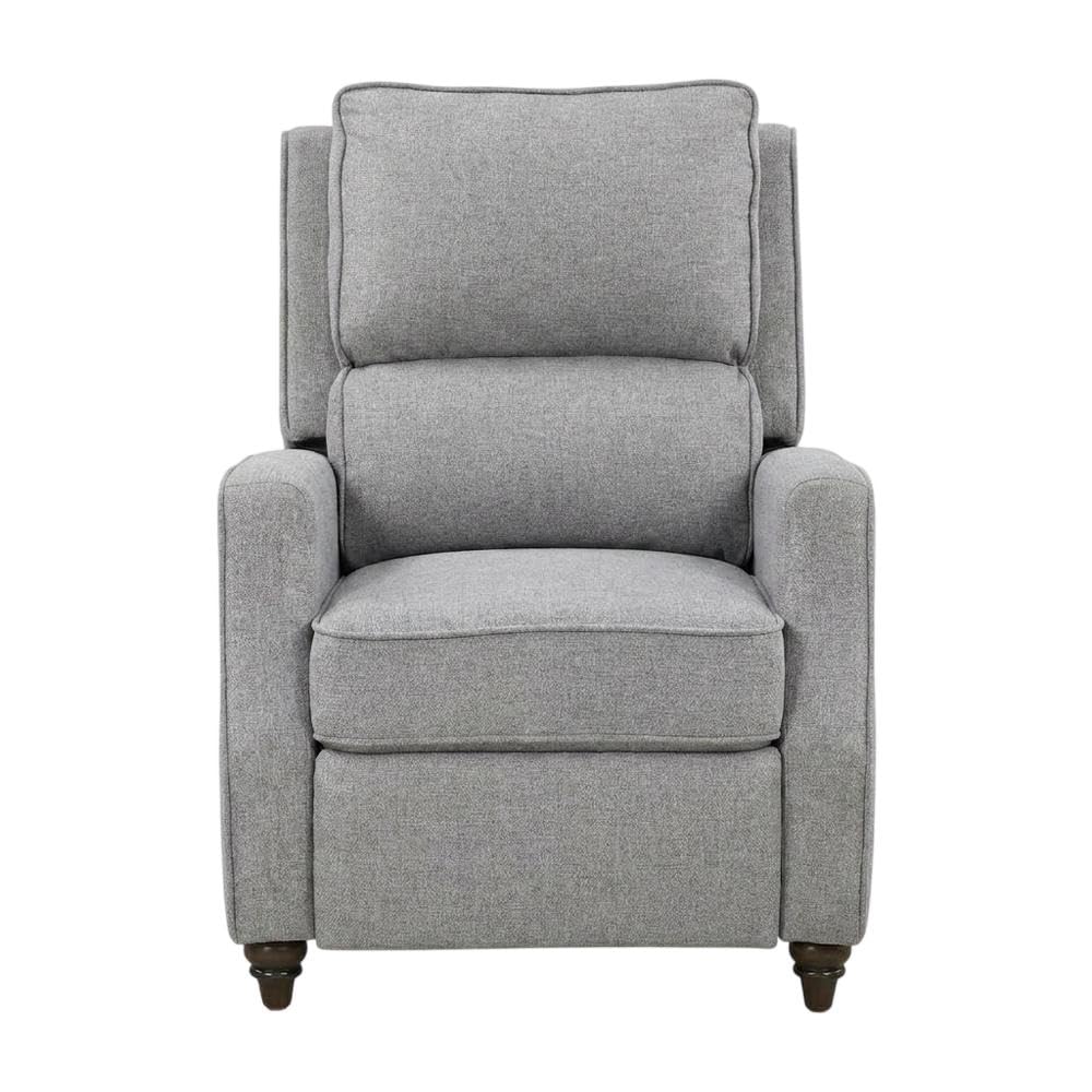 Textured-Upholstered Recliner with Pushback Design by Starlight Canyon Home – Textured, Grey