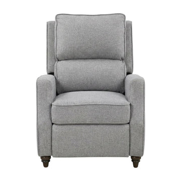 Textured-Upholstered Recliner with Pushback Design by Starlight Canyon Home – Textured, Grey