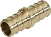 SharkBite 3/8 Inch Crimp Coupling, Brass Plumbing Fitting, PEX Pipe, PE-RT, UC006LFA, 3/8 in, Copper