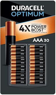 DURACELL Optimum AAA Batteries with 4X Power Boost Ingredients, 30 Count