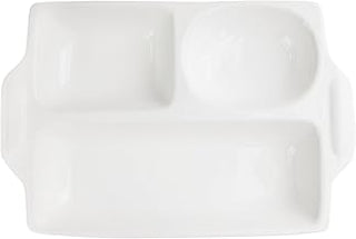 American Atelier Rectangle 3 Section Server, White