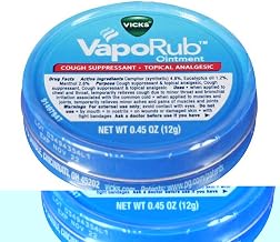Vicks Original Cough Suppressant Ointment, 0.45 Ounce Tin - 24 per Pack - 12 Packs per case