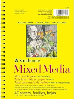 Strathmore 300 Series Mixed Media Pad, 12 Pack