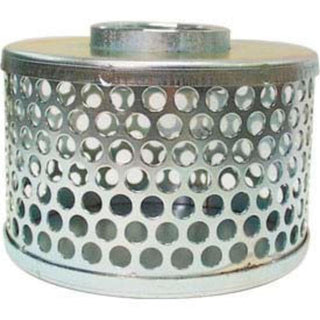 Round Hole Suction Strainers by Apache – 7"L x 5.5"W x 5.5"H, Plated Steel, Silver, Model 70001500
