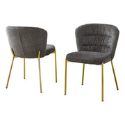 Best Quality Furniture Dark Gray / Gold / Contemporary / 1 Fabric