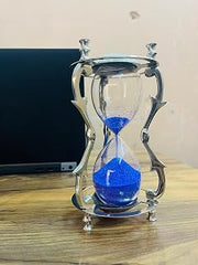 Merco Enterprises Brass Sand Timer – Antique Nautical Hourglass for Desk, Office & Home Décor Handcrafted Sandglass Gift for Men & Women Classic Steampunk & Rustic Decoration