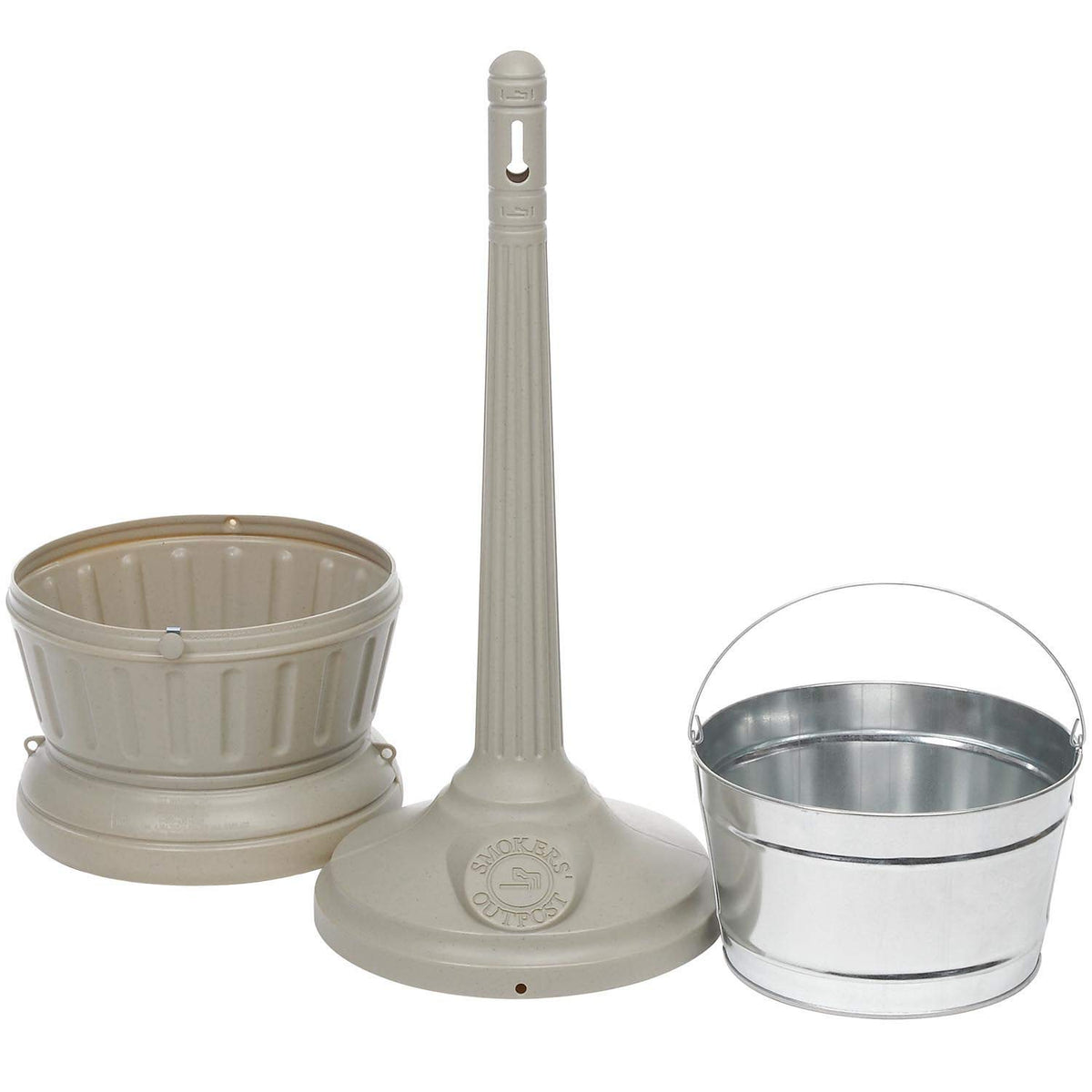 Smokers Outpost Cigarette Receptacle - Beige by Smokers' Outpost – One Size, Polyethylene (PE), Beige, Model 711302