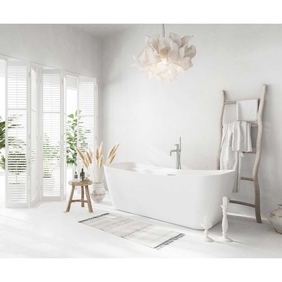 Harrieta Soaking Bathtub by Lighting Design – Chrome
