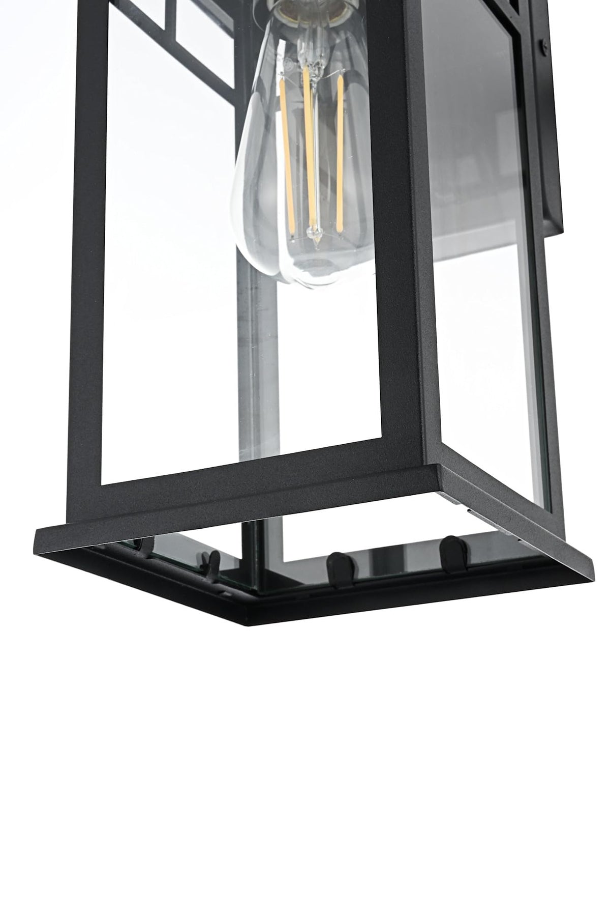 Mercer One Light Outdoor Wall Sconce Black by Lighting Design – Iron, Black, Model OD313W16BK