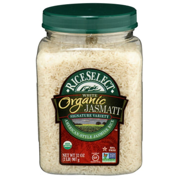 Organic Jasmati Rice by RiceSelect – 32 Ounce (Pack of 4), Pack of 4, Model 00772467
