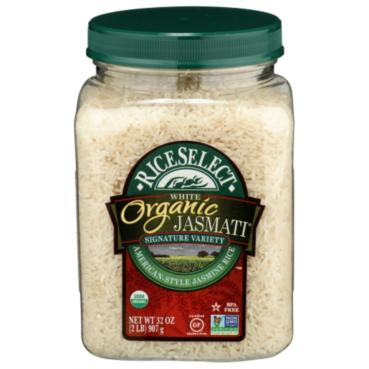 RiceSelect 32 Ounce (Pack of 4) / Organic Jasmati / 4 White