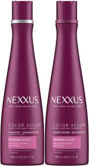 Color Assure Shampoo + Conditioner Twin Pack - 13.5 fl oz - 2ct by Nexxus – 13.5 Fl Oz (Pack of 2), Pack of 2, Model unknown