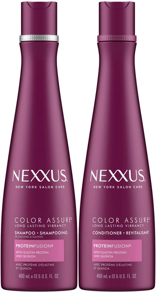 Color Assure Shampoo + Conditioner Twin Pack - 13.5 fl oz - 2ct by Nexxus – 13.5 Fl Oz (Pack of 2), Pack of 2, Model unknown