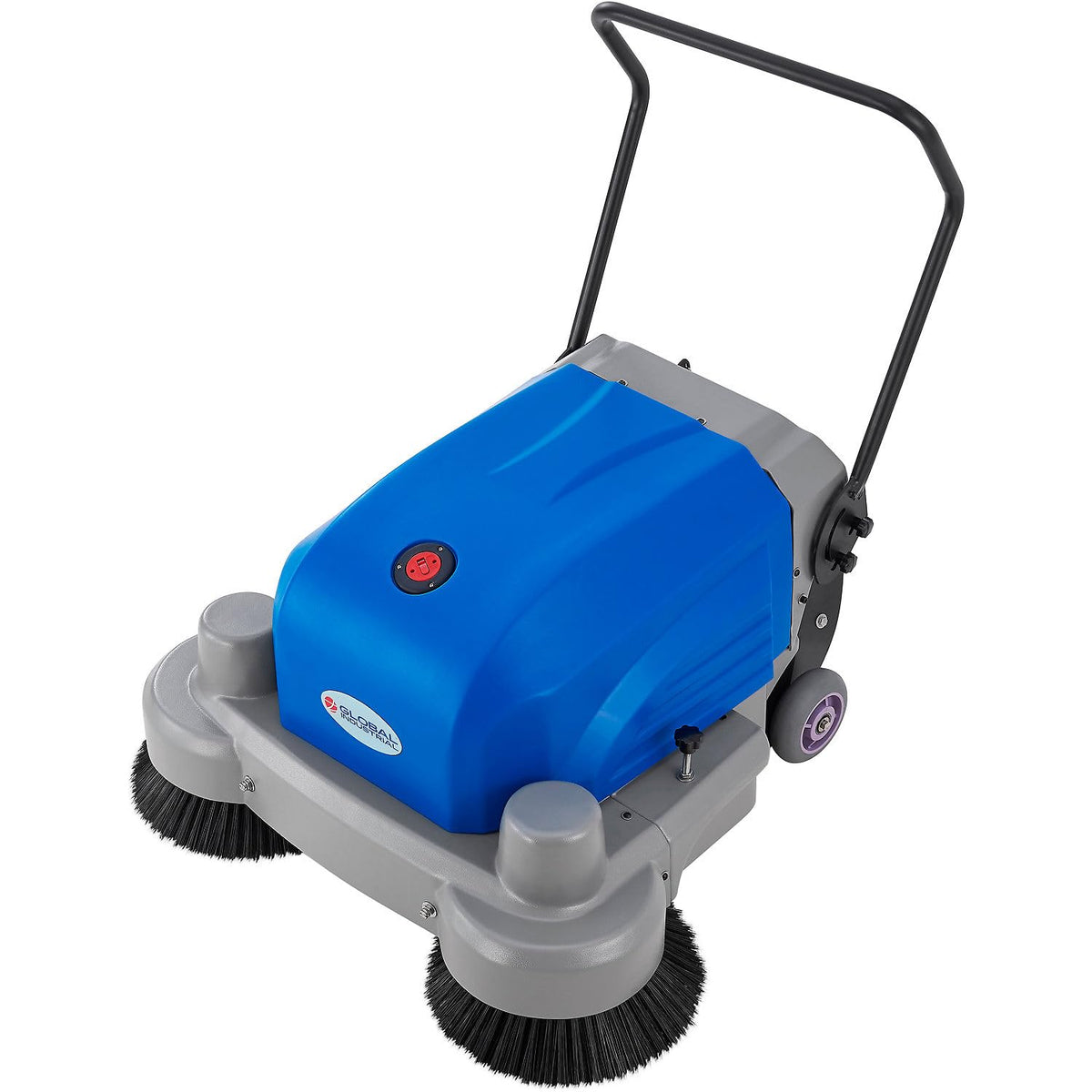 Auto Walk-Behind Sweeper by Global Industrial – Metal/Plastic, Blue/Gray
