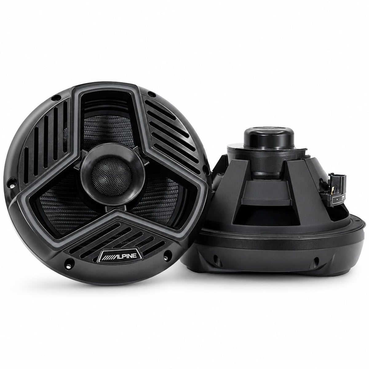 Marine 8.8" Coaxial Speaker Set - Black by Alpine – Model MRN-S88-LB