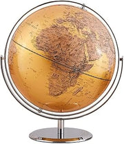 POCHY Practical Globe 12 Inch Geographic Globes 720° Rotation World Globe Metal Stand Bilingual Educational Globes for Home Office Decoration Beautifully Decor