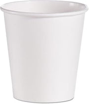 Dart 510W Single-sided Poly Paper Hot Cups, 10 Oz, White, 1,000/carton