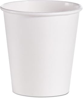 Dart 510W Single-sided Poly Paper Hot Cups, 10 Oz, White, 1,000/carton