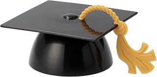 DecoPac Grad Cap with Tassels Cake Topper 24 Pack Elegant Graduation Hat Cake Decoration, Food Safe - Pack Of 24
