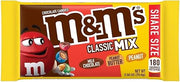M and MS Milk Chocolate Peanut Butter and Peanut Chocolate Candy - Classic Mix, 2.5 Ounce - 108 per case.