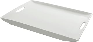 10 Strawberry Street Whittier 19.875" x 14.75" Rectangle Platter, White