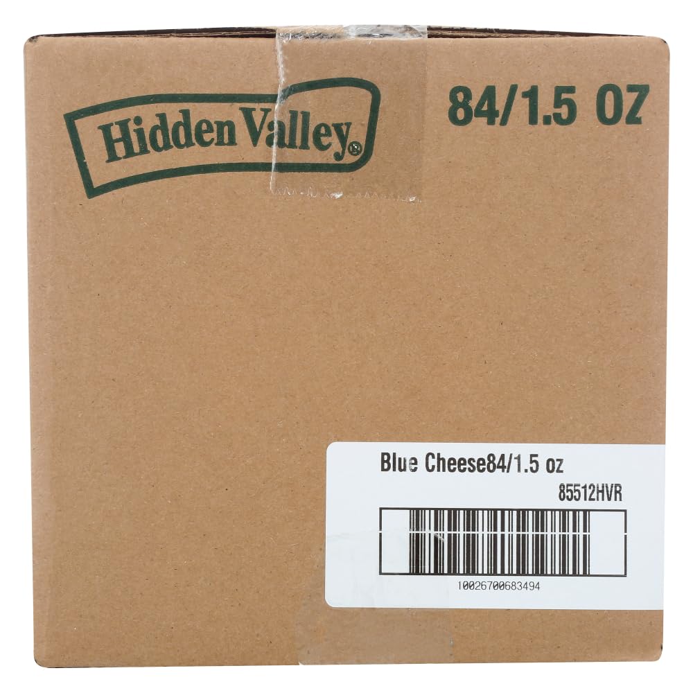 Hidden Valley Bleu Cheese Dressing Packets -- 84 Case 1.5 Ounce by Ventura Foods – 84 Count, 1.5 Ounce, Pack of 84