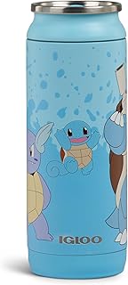 Igloo Pokémon Squirtle 16 Oz Stainless Steel Can Tumbler | Insulated Bottle | Squirtle Blue