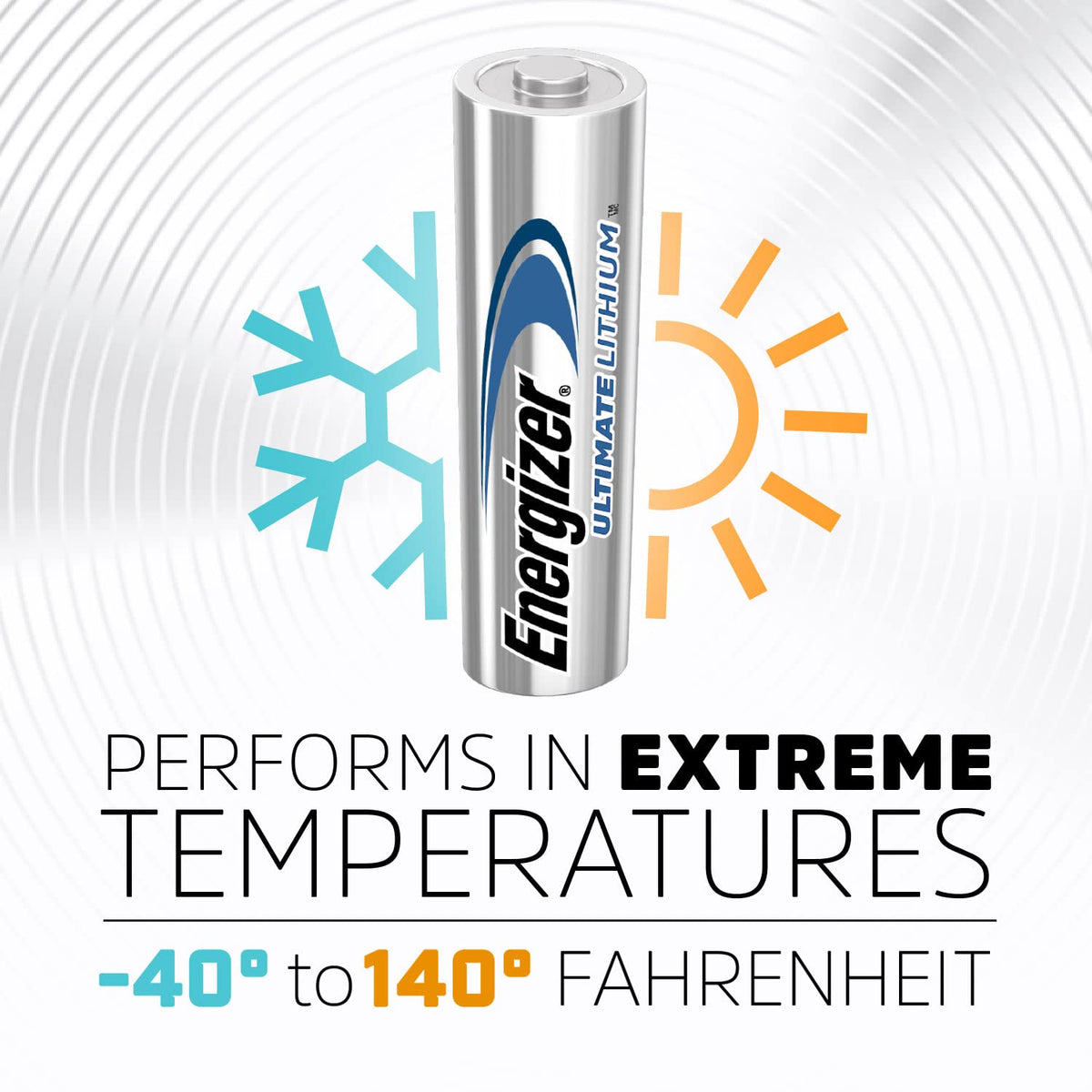 AA Batteries by Energizer – 12 Count (Pack of 2), Lithium, فضي, Pack of 2, Model L91SBP-12