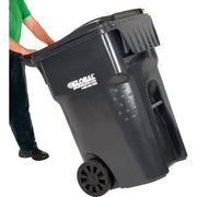 Mobile Heavy Duty Trash Container by OTTO – 95 Gallon, 95.0 gallons, Polyethylene, Gray, Model 237281GY