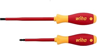 Wiha 33580 2 Piece Insulated SoftFinish Slotted and Phillips Screwdriver Set