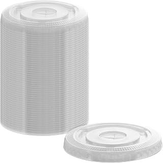 Fineline Super Sips 98mm PET Flat Lid with Slot, Clear