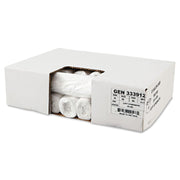 Z6639LN GR1 33 Gallon 9 mic 33 in. x 39 in. High-Density Can Liners - Natural (25 Bags/Roll by Boardwalk – 1 Count (Pack of 500), 33.0 gallons, High-Density Polyethylene (HDPE)