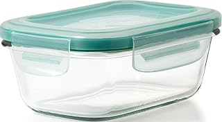 OXO Good Grips 1.6 Cup Smart Seal Leakproof Glass Rectangle Airtight Food Storage Container