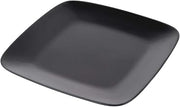 G.E.T. Enterprises D9SQR-B 8 1/4" Black Plate Square | Dishwasher safe, Shatterproof, Space saving, Restaurant service, Great for Entrees, Salads, Desserts and Appetizers
