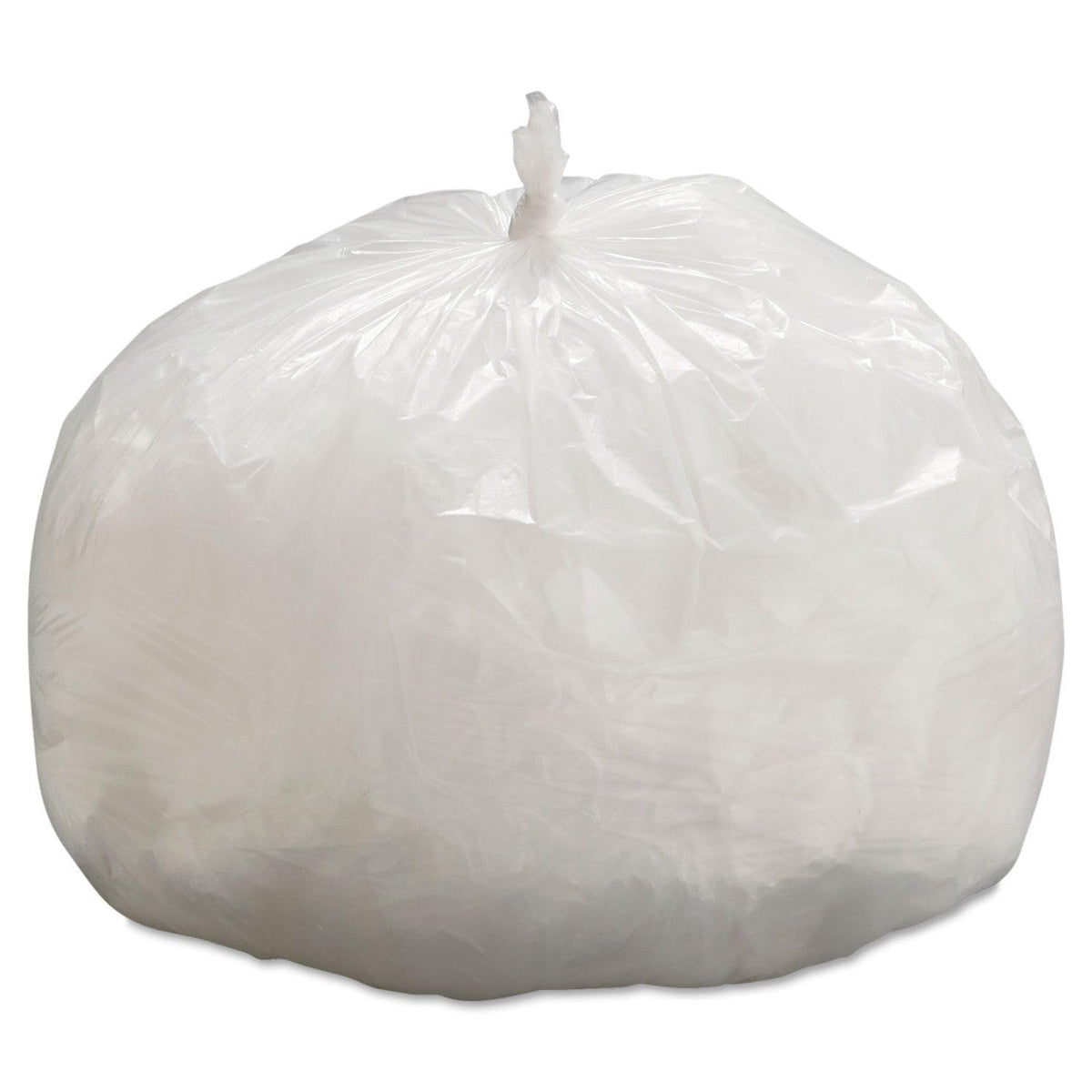 Z6639LN GR1 33 Gallon 9 mic 33 in. x 39 in. High-Density Can Liners - Natural (25 Bags/Roll by Boardwalk – 1 Count (Pack of 500), 33.0 gallons, High-Density Polyethylene (HDPE)