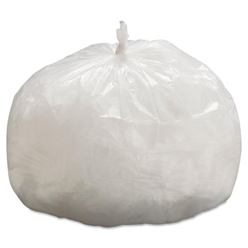 Z6639LN GR1 33 Gallon 9 mic 33 in. x 39 in. High-Density Can Liners - Natural (25 Bags/Roll by Boardwalk – 1 Count (Pack of 500), 33.0 gallons, High-Density Polyethylene (HDPE)