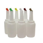 Spill-Stop 1693-0 Mix-N-Pour Complete Unit by Tablecraft – 67.6 Ounces, 2.0 liters, Polyethylene, Multi-color (Red, Green, Orange, Yellow, Clear, Brown), Model 8064A
