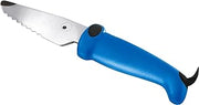 Kuhn Rikon kinderkitchen Children's Dog Knife with Serrated Blade, Blue