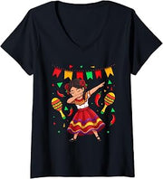 Womens Cinco De Mayo Mexican Fiesta Party Funny V-Neck T-Shirt