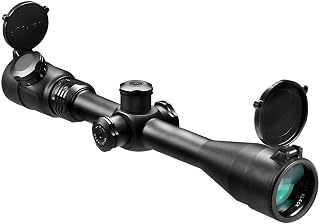 Barska 6-24x40 Point Black Rifle Scope – Illuminated Multi-Color 3G Reticle, .223 Bullet Drop Compensation, Side Parallax Adjustment, Multi-Coated Optics