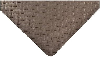 Notrax Antifatigue Mat, 9 ft. L x 2 ft. W, 9/16" Thickness, Vinyl, Diamond Plate, Black 509S0029BL - 1 Each