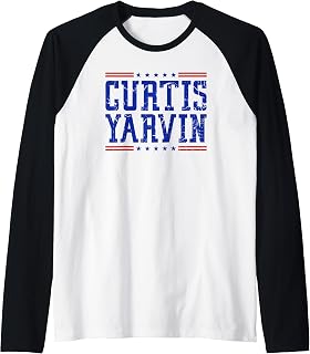 Curtis Yarvin for President 2028 Raglan Baseball Tee