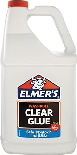 Elmer's Clear Washable School Glue, 1 Gallon, Pack of 2 Jugs