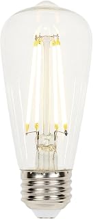 Westinghouse 4518700 6.5 Watt (60 Watt Equivalent) ST15 Dimmable Clear Filament LED Light Bulb, Medium Base